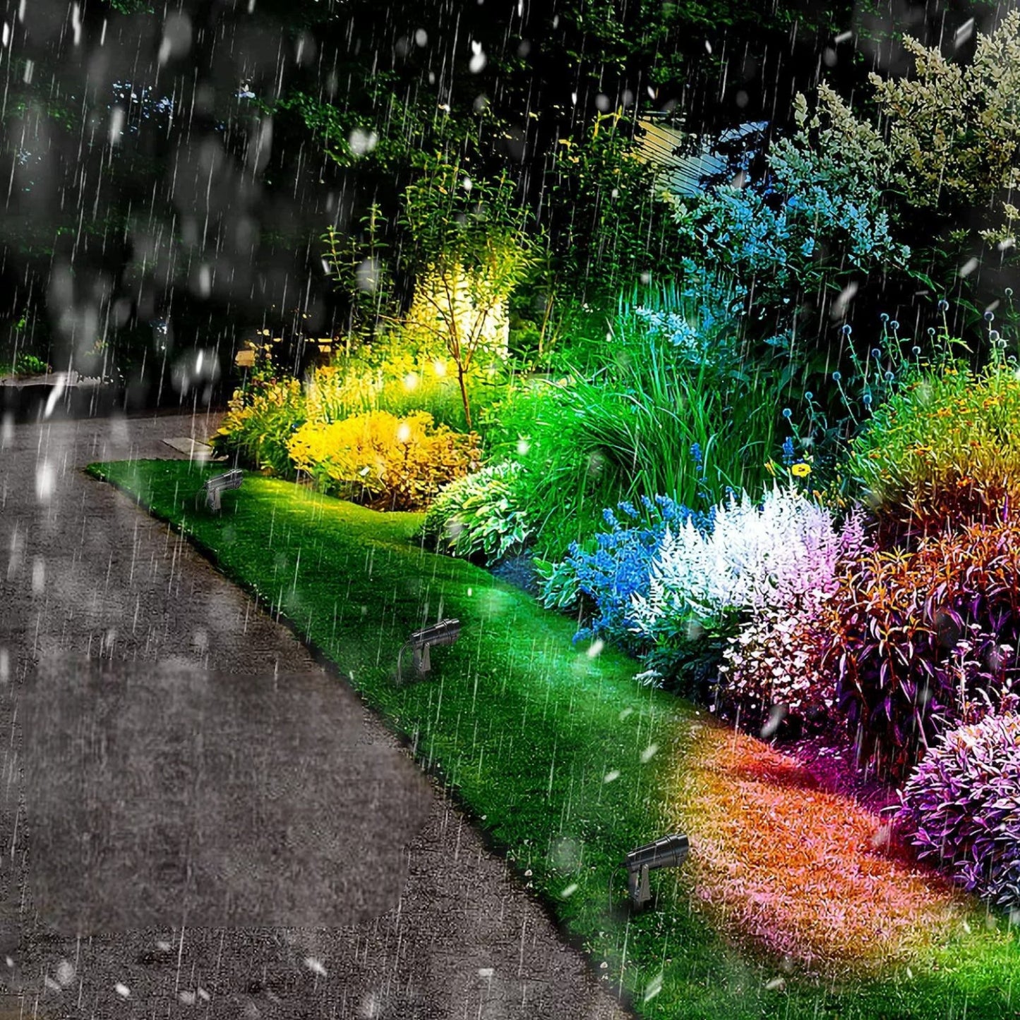 IP65 Rated Garden Spike Light - Weatherproof RGB Path Lighting