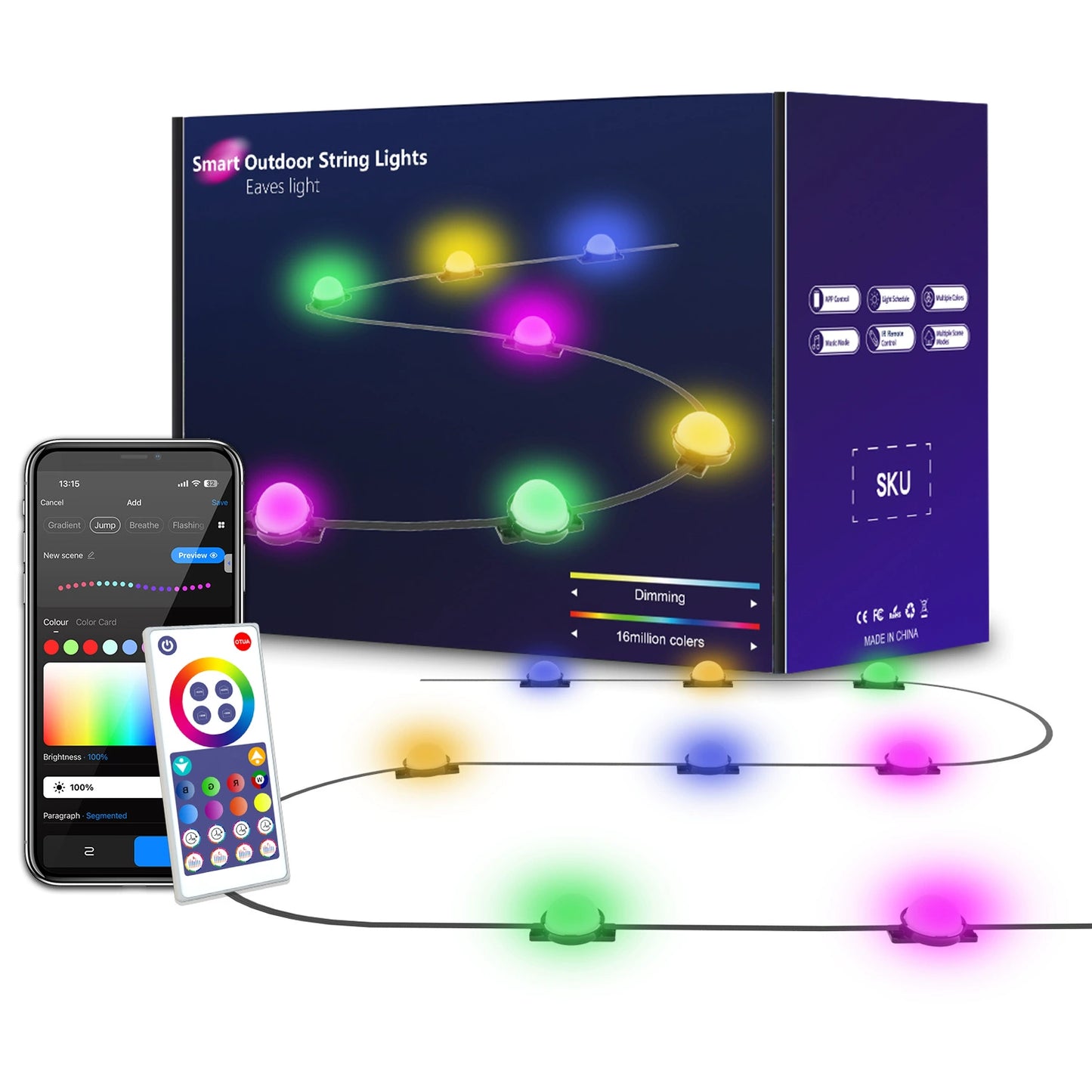 App-Controlled Outdoor Fairy Lights for Decks and Backyards