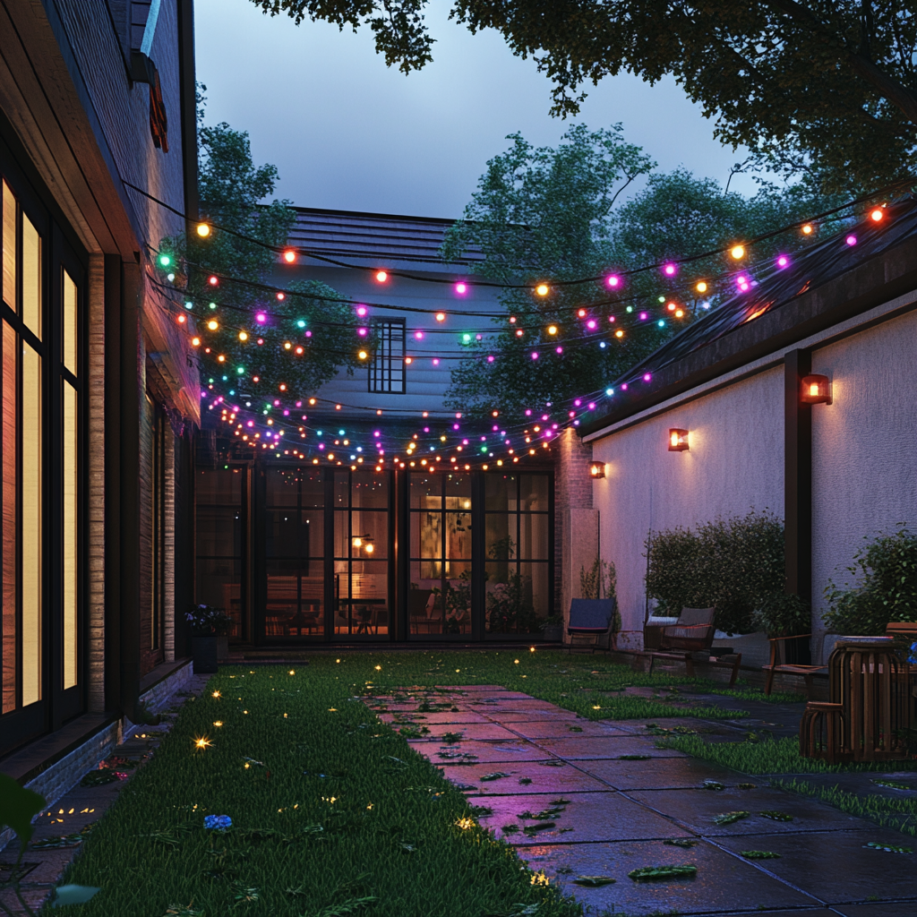 Commercial-Grade Outdoor String Lights - IP65 Rated for Cafés & Events
