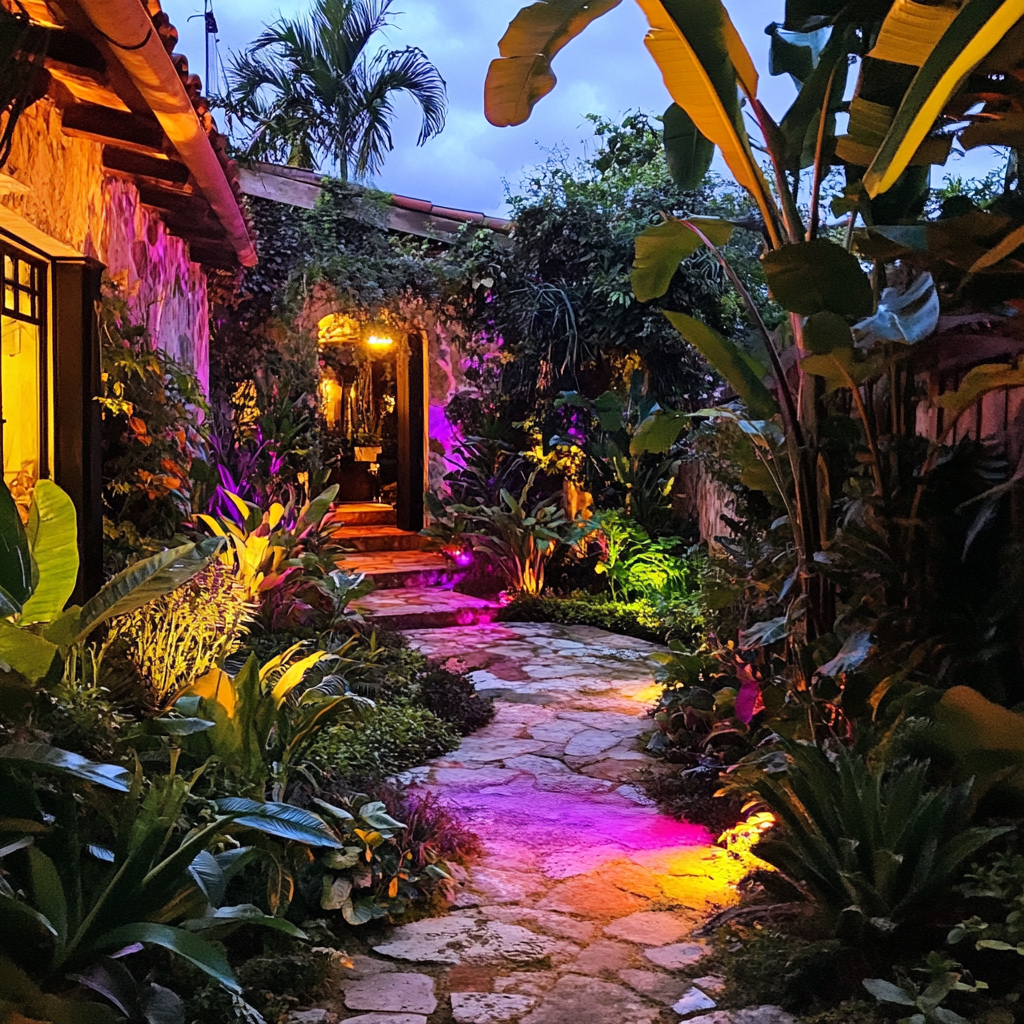 4 Smart Flood Lights with Group Control - Whole Property Lighting