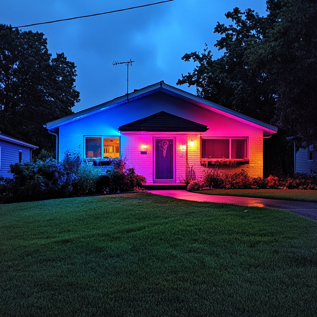 Energy-Saving Flood Light 4-Pack - 100,000 Hours LED Lifespan