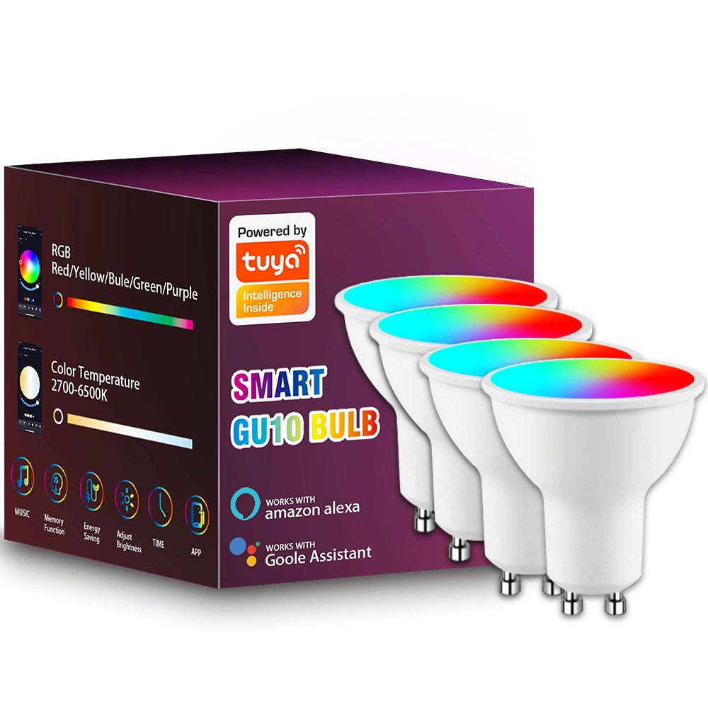 Smart GU10 Bulb – WiFi-Enabled, Works with Alexa & Google Home