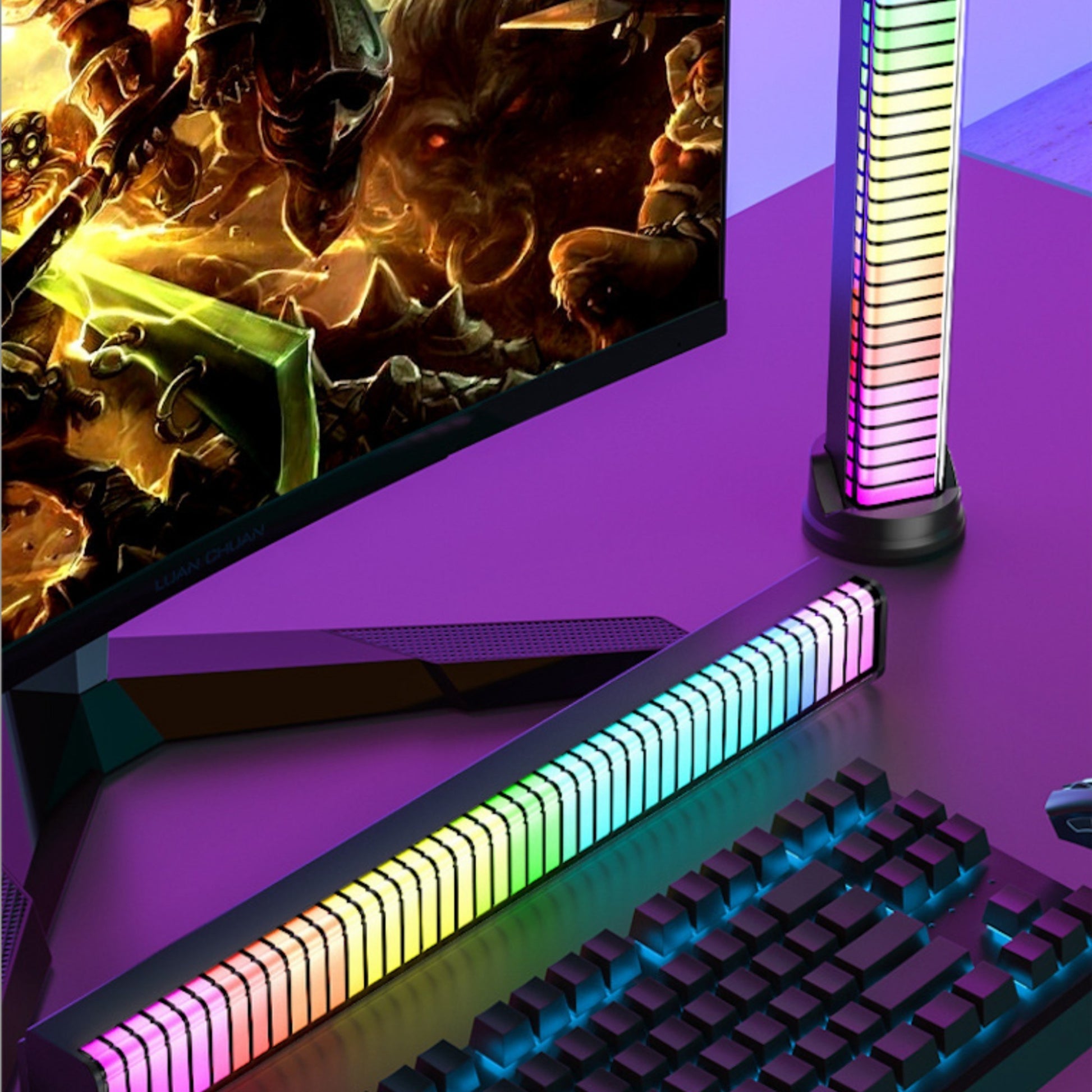 Gamer ambient light - auto-syncs with game/music audio frequencies
