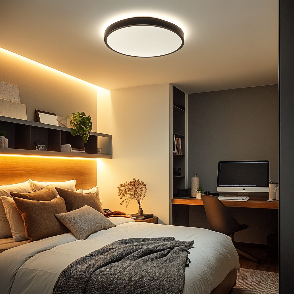 Modern RGB Smart Ceiling Light for Bedroom