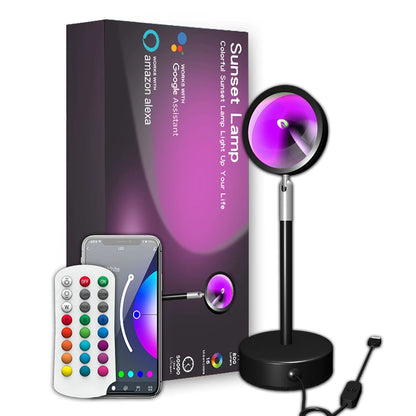 RGB sunset floor lamp with 16 million color options